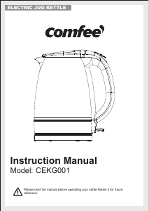 Manual Comfee CEKG001 Kettle