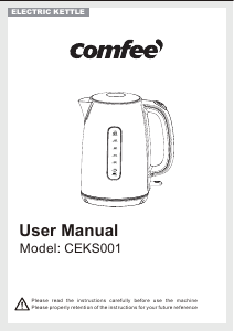 Manual Comfee CEKS001 Kettle