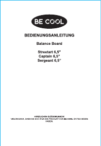 Bedienungsanleitung Be Cool BC-BD6520CF Hoverboard