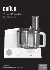 Manual de uso Braun FP 3010 TributeCollection Robot de cocina