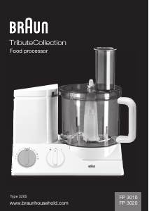 Manuale Braun FP 3020 TributeCollection Robot da cucina