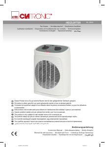 Manual de uso Clatronic HL 3800 Calefactor