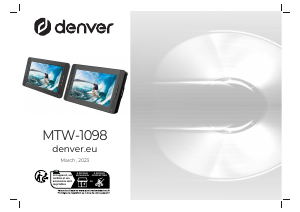 Instrukcja Denver MTW-1098 Odtwarzacz DVD