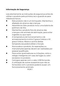 Manual Denver SWC-372 Relógio inteligente