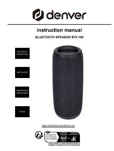 Manual Denver BTV-150SA Speaker