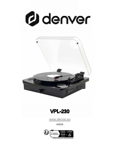 Handleiding Denver VPL-230B Platenspeler