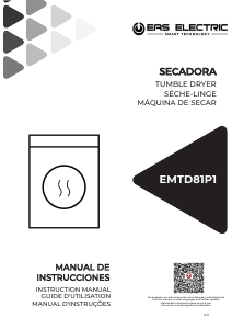 Manual de uso EAS Electric EMTD81P1 Secadora
