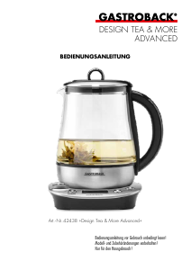 Bedienungsanleitung Gastroback 42438 Tea & More Advanced Wasserkocher