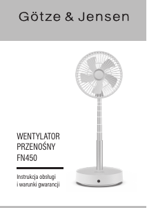 Instrukcja Götze & Jensen FN450 Wentylator