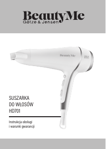 Instrukcja Götze & Jensen HD701 BeautyMe Suszarka do włosów