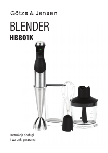 Instrukcja Götze & Jensen HB801K Blender ręczny