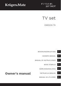 Manual Krüger and Matz KM0232-T4 LED Television