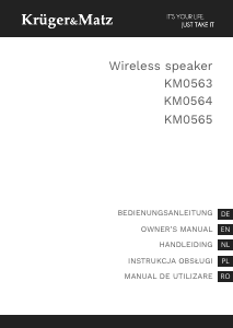 Bedienungsanleitung Krüger and Matz KM0563 Lautsprecher