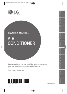 Manual LG M12AK Air Conditioner