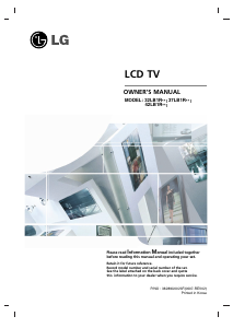 Handleiding LG 32LB1R-ZE LCD televisie
