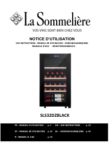 Mode d’emploi La Sommelière SLS32DZBLACK Cave à vin