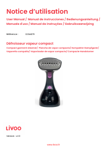 Manuale Livoo DOM479 Vaporizzatore indumenti