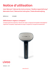 Manuale Livoo DOM480 Vaporizzatore indumenti