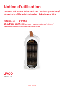 Manual Livoo DOM476 Aquecedor