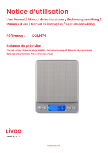 Manual Livoo DOM474 Kitchen Scale