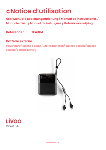 Manual de uso Livoo TEA304 Cargador portátil