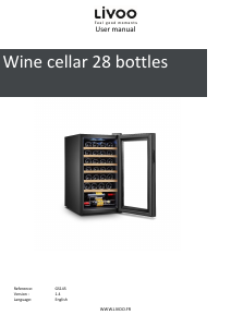 Manual Livoo GS145 Wine Cabinet