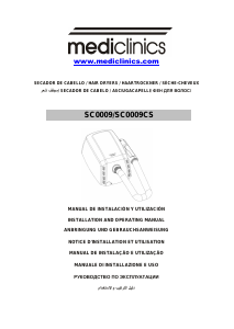 Mode d’emploi Mediclinics SC0009 Sèche-cheveux