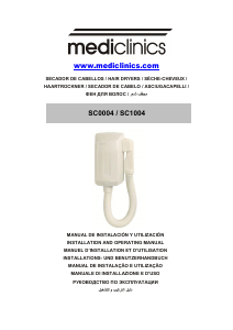 Mode d’emploi Mediclinics SC1004 Sèche-cheveux