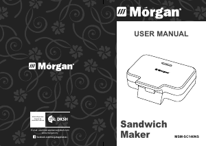 Handleiding Morgan MSM-SC140NS Contactgrill