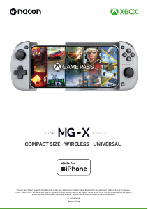 Manuale Nacon MG-X Xbox Gamepad