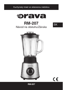 Návod Orava RM-207 Mixér