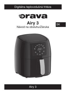 Návod Orava Airy-3 Fritéza