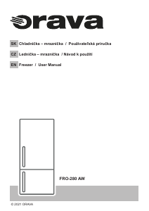 Manuál Orava FRO-280 AW Mraznička