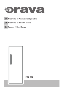 Manual Orava FRO-170 Freezer
