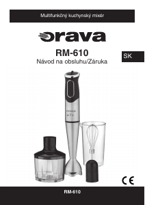 Návod Orava RM-610 Ponorný mixér