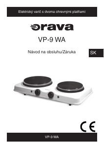 Návod Orava VP-9 WA Pánt