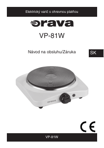 Návod Orava VP-81 W Pánt