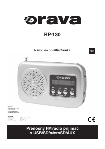 Návod Orava RP-130 R Rádio