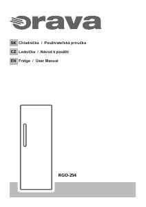 Handleiding Orava RGO-254 Koelkast