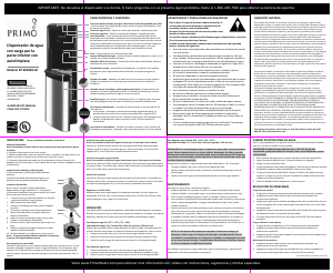 Manual de uso Primo 601090 SO-C Dispensador de agua
