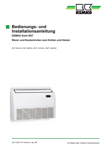 Bedienungsanleitung Remko RXT 1055 DC Klimagerät