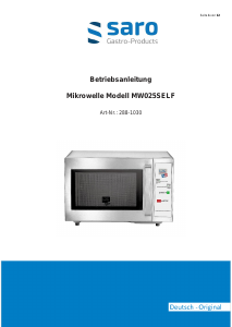 Bedienungsanleitung Saro MWO25SELF Mikrowelle
