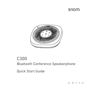 Bedienungsanleitung Snom C300 Konferenztelefon