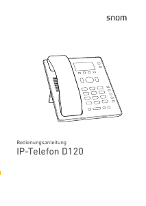 Bedienungsanleitung Snom D120 IP-telefon