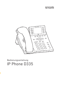 Bedienungsanleitung Snom D335 IP-telefon