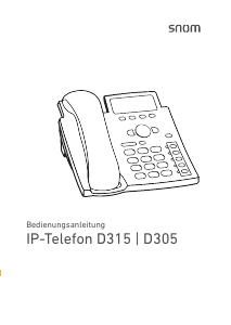 Bedienungsanleitung Snom D305 IP-telefon