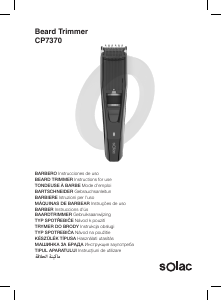 Manual Solac CP7370 Trimmer de barba