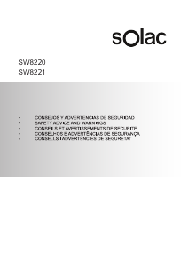 Manual de uso Solac SW8221 Máquina de coser