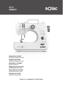 Manual Solac SW8231 Sewing Machine