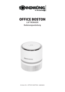 Mode d’emploi Sonnenkönig OFFICE BOSTON Purificateur d'air